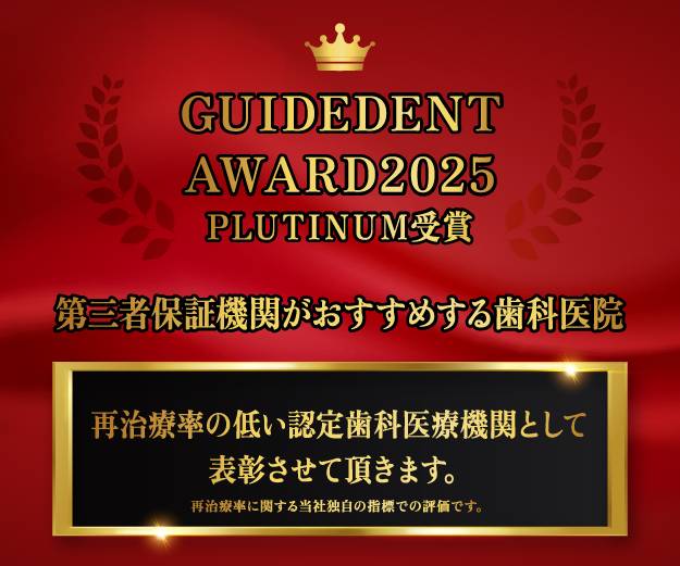 インプラント治療の表彰写真